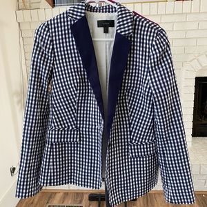 J. Crew gingham blazer